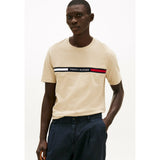 Tommy Hilfiger Mens Hilfiger Chest Insert Tee Sandalwood