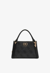 Guess Karnilla Logo Girlfriend Satchel Coal