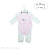 Mother's Choice 5Pc Starter Packs Butterfly/Flowers In White/Pink