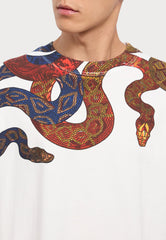 Just Cavalli Mens Medium T-Shirt In White