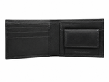 Voyger Mens Hunter Leather Tab Wallet In Black