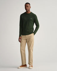 Gant 8030140 D1 Rib Texture C Neck Green