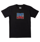 DC Boys Star Inline T-Shirt In Black