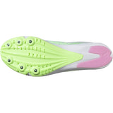 Adidas Unisex Distancestar Track Shoes In Cloud White / Core Black / Green Spark