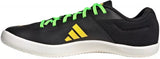 Adidas Unisex Throwstar Running Shoes In Core Black/Beam Yellow/Spark Green