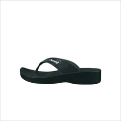 Aerosoft Ladies Shimmer Sandals In Black