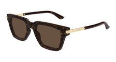 Alexander Mcqueen Sunglasses Mens In Havana Gold Brown AM0519S-002