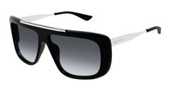 Alexander Mcqueen Sunglasses In Unisex Black Silver Grey AM0492S-001