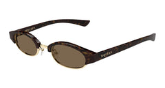Alexander Mcqueen Sunglasses Unisex In Havana Brown AM0534S-002