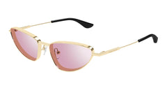 Alexander Mcqueen Sunglasses Womens In Gold Pink AM0522S-004