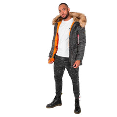 Alpha 103141 Mens N3B Vf59 Jacket Grey And Blk