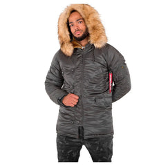 Alpha 103141 Mens N3B Vf59 Jacket Grey And Blk