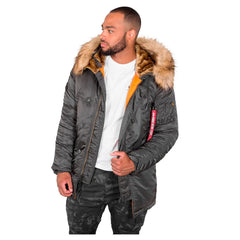 Alpha 103141 Mens N3B Vf59 Jacket Grey And Blk