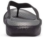 Crocs Unisex Literide Flip Flops In Grey and Black