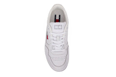 Tommy Hilfiger Mens Cupsole Leather Ess Shoe White