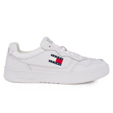 Tommy Hilfiger Mens Cupsole Leather Ess Shoe White