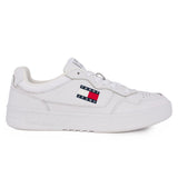 Tommy Hilfiger Mens Cupsole Leather Ess Shoe White