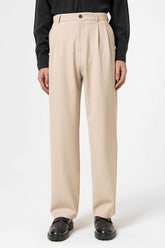 Antioch Mens Plain Trousers In Beige
