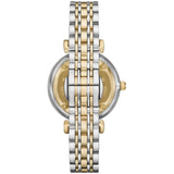 Emporio Aramani Womens Gianni T Bar Two Tone Watch In Gold And Silver