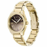 Armani Exchange Womens Stainless Steel Watch In Gold