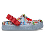 Crocs Kids Avengers Clog Shoes In Grey & Blue