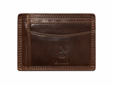 Polo Mens Kenya Small Credit Card With Top Flap In Brown