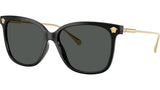 Versace Womens Cat Eye Sunglasses In Black/Gold