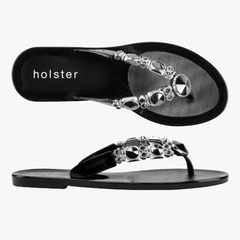 Holster Ladies Glam Sandals In Black