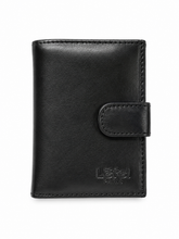 Lefel Martina Secret Card/Note Wallet In Black