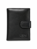Lefel Martina Secret Card/Note Wallet In Black