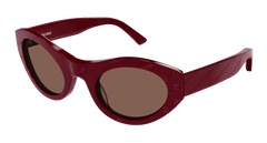 Balenciaga Sunglasses Unisex In Burgundy Brown Bb0250S-004