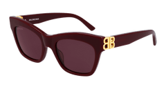 Balenciaga Sunglass Woman Burgundy Gold Red BB0132S-004