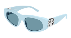 Balenciaga Sunglasses Womens In Blue Silver Light Blue BB0095S-026