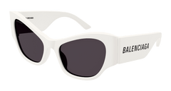 Balenciaga Sunglasses Womens In In White Grey Bb0259S-007