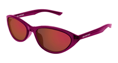Balenciaga Sunglasses Womens In Burgundy Red BB0404SK-003