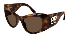 Balenciaga Sunglasses Womens In Havana Brown BB0393S-002