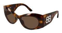 Balenciaga Sunglasses Womens In Havana Brown BB0394S-002