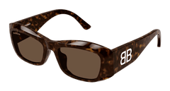 Balenciaga Sunglasses Womens In Havana Brown BB0397SA-002