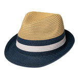 Urban Supply Mens Ballito Hat In White/Navy/Natural