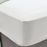 Egyptian Cotton T400 Extra Length Fitted Sheet In White