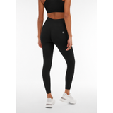 Freddy Ladies Knitted Seamless High Waist 7/8 Leggings In Black