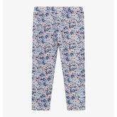 Guess Girls Reversible Leggings In Blue Multi