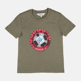 Ben Sherman Boys Turn It Up T-Shirt In Olive