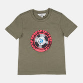 Ben Sherman Boys Turn It Up T-Shirt In Olive