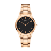 Daniel Wellington Iconic Rose Link Black Dial Watch
