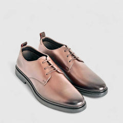 Hush Puppies Mens Jace Leather Shoes In Brown