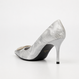 Butterfly Feet Miss Black Ladies Lanelle 3 Heels In Silver