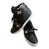 Louis Leeman Top Sneakers with Metal Accessories In Black