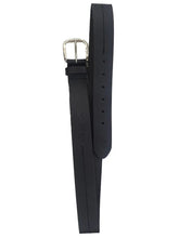 Sniper Mens Centre Stitch Leather Belt In Black
