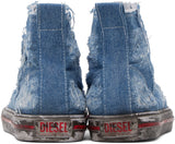 Diesel Mens S-Athos Mid Sneakers In Indigo